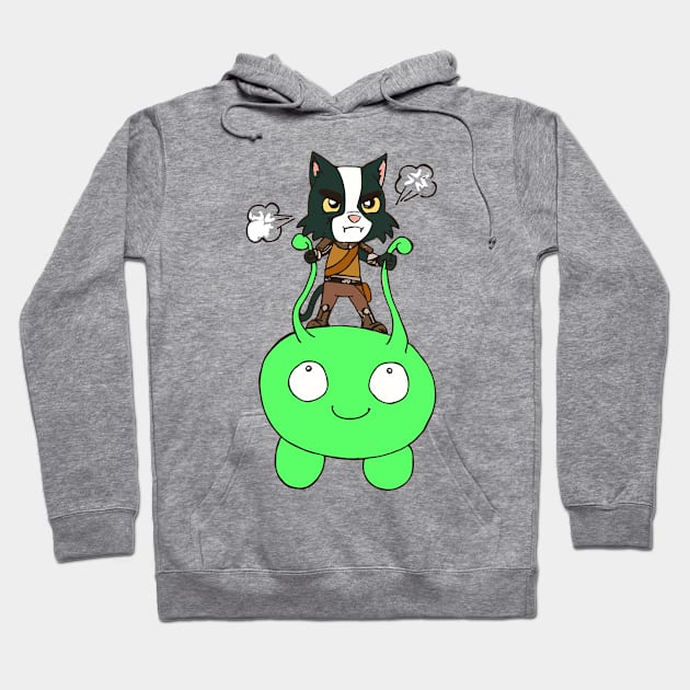 Avocato and Mooncake Hoodie by lightbulbmcoc